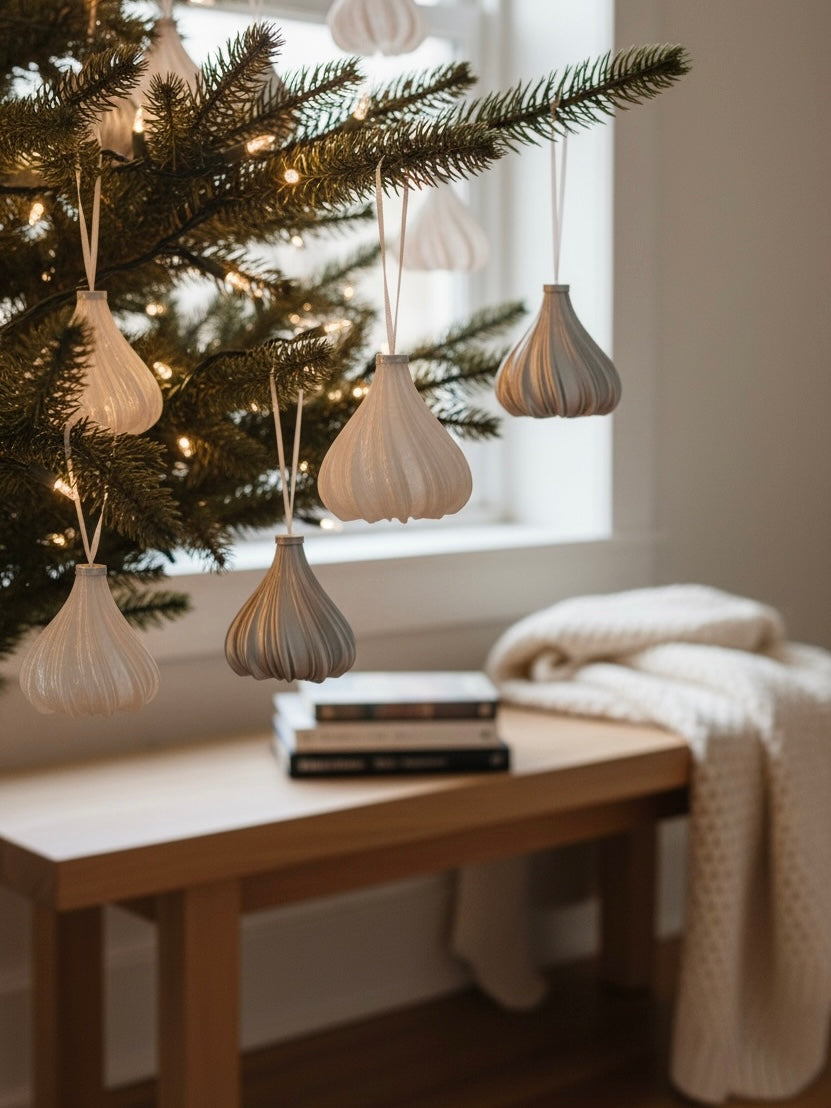 Moiré Ornaments｜Set of 4